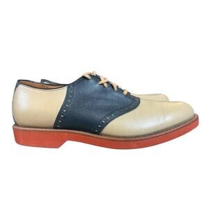 Vintage Cole Haan 80s Saddle Shoe Oxford Made in USA Men size 9.5